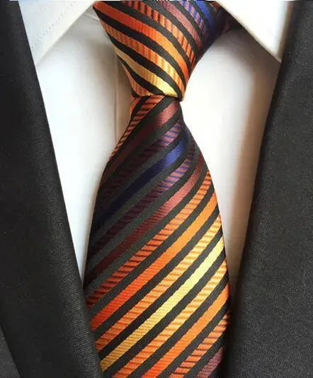 Plaid Striped Silk Men Neckties - Necktie | LeStyleParfait-Necktie