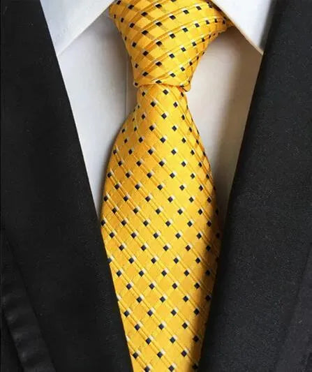 Plaid Striped Silk Men Neckties - Necktie | LeStyleParfait-Necktie