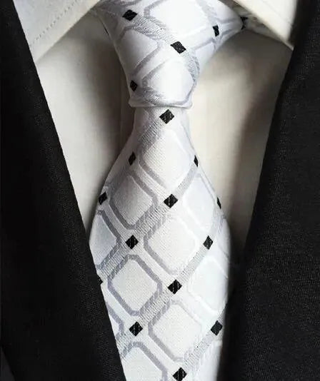 Plaid Striped Silk Men Neckties - Necktie | LeStyleParfait-Necktie