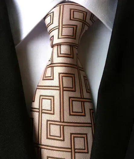 Plaid Striped Silk Men Neckties - Necktie | LeStyleParfait-Necktie