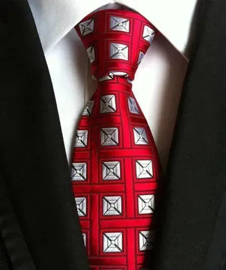 Plaid Striped Silk Men Neckties - Necktie | LeStyleParfait-Necktie
