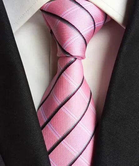 Plaid Striped Silk Men Neckties - Necktie | LeStyleParfait-Necktie
