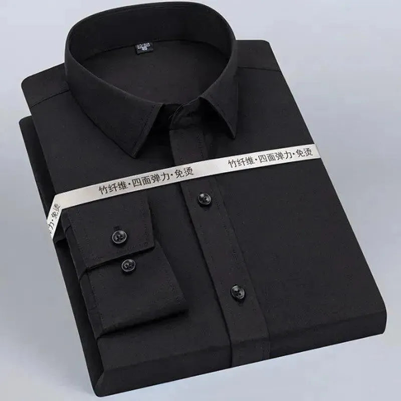 Plain Formal Men's Dress Shirt - Dress Shirt - LeStyleParfait