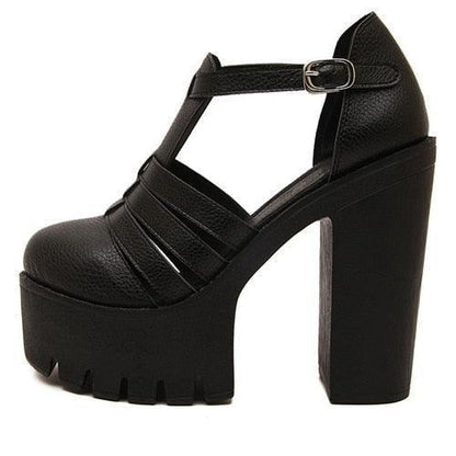 Platform Roman Ankle Sandals - Sandals - LeStyleParfait