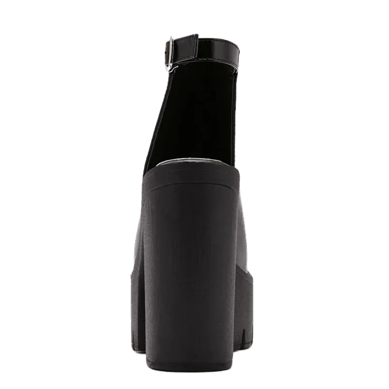 Platform Slingback Heels Sandals - Sandals - LeStyleParfait