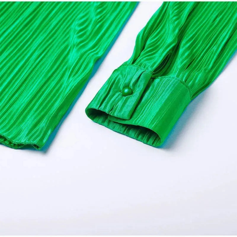 Pleated Loose Shirt - Blouse - LeStyleParfait