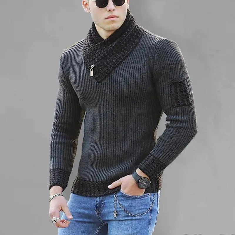 Plus Size Turtleneck Sweater Pullover Men - Pullover Sweater - LeStyleParfait