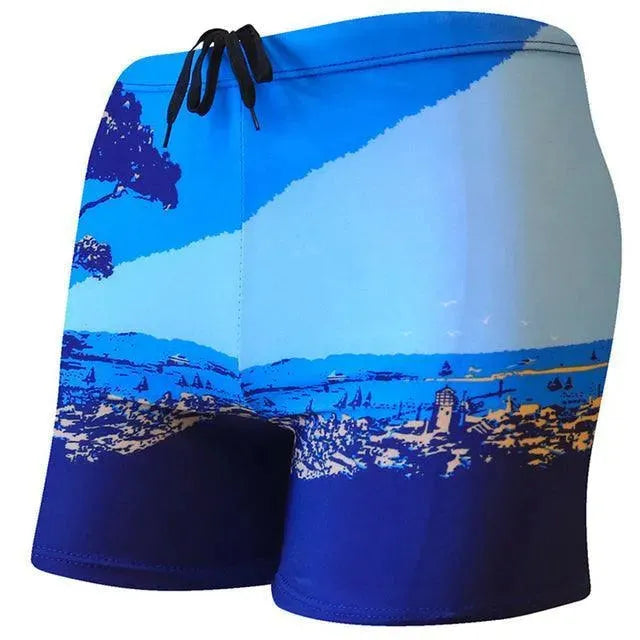 Printed Beach Shorts Trunk - Swim Trunk - LeStyleParfait