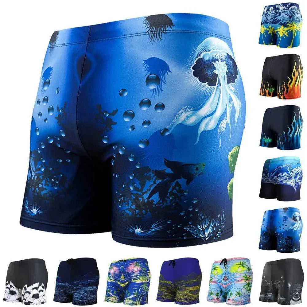 Printed Beach Shorts Trunk - Swim Trunk - LeStyleParfait