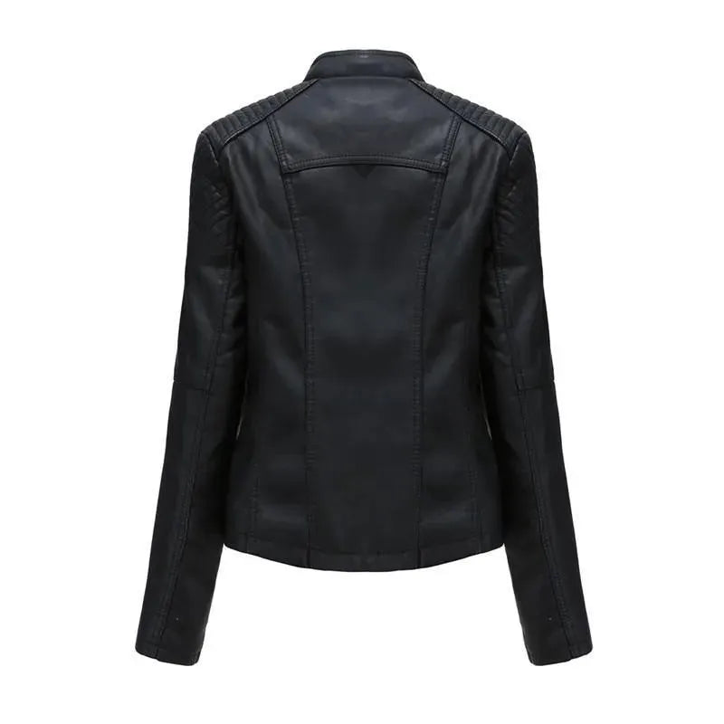 Punk Leather Jacket For Women - Leather Jacket - LeStyleParfait