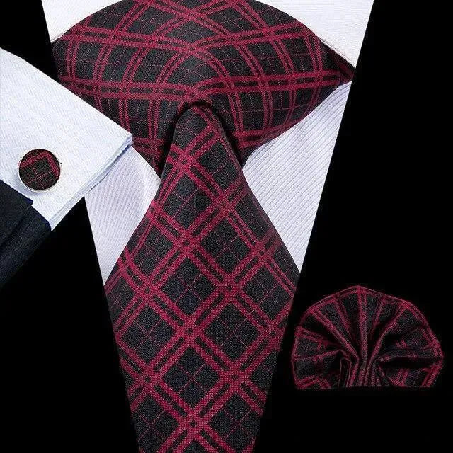 Pure Dedication Cufflink Necktie Set - Necktie | LeStyleParfait-Necktie