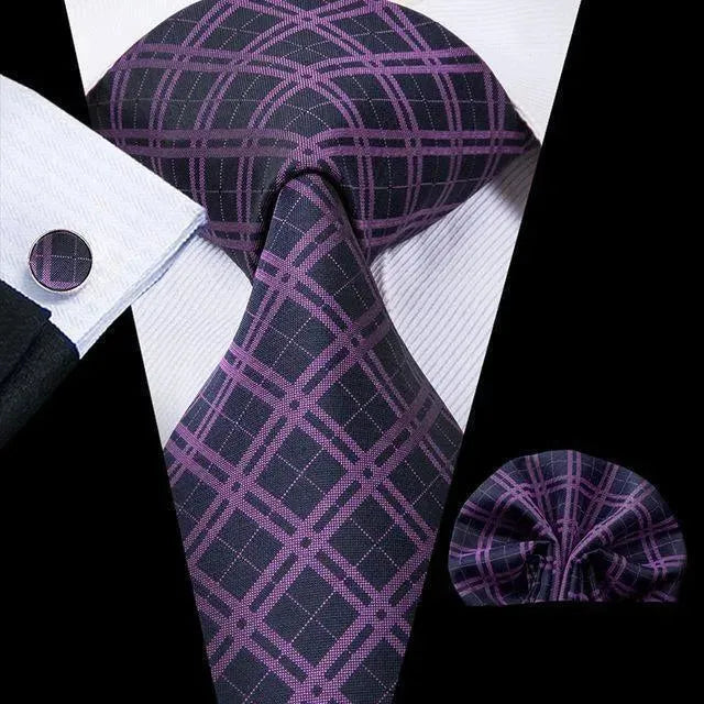 Pure Dedication Cufflink Necktie Set - Necktie | LeStyleParfait-Necktie
