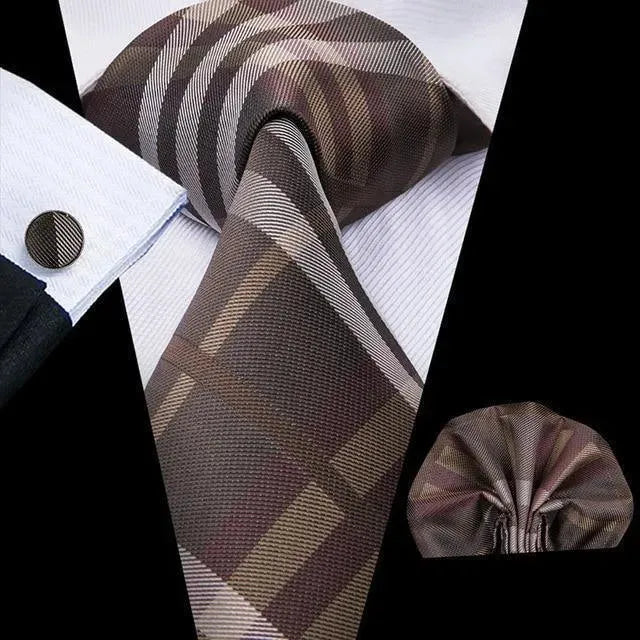Pure Dedication Cufflink Necktie Set - Necktie | LeStyleParfait-Necktie