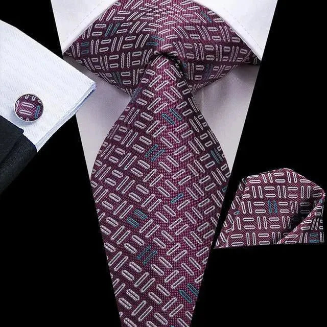 Pure Dedication Cufflink Necktie Set - Necktie | LeStyleParfait-Necktie