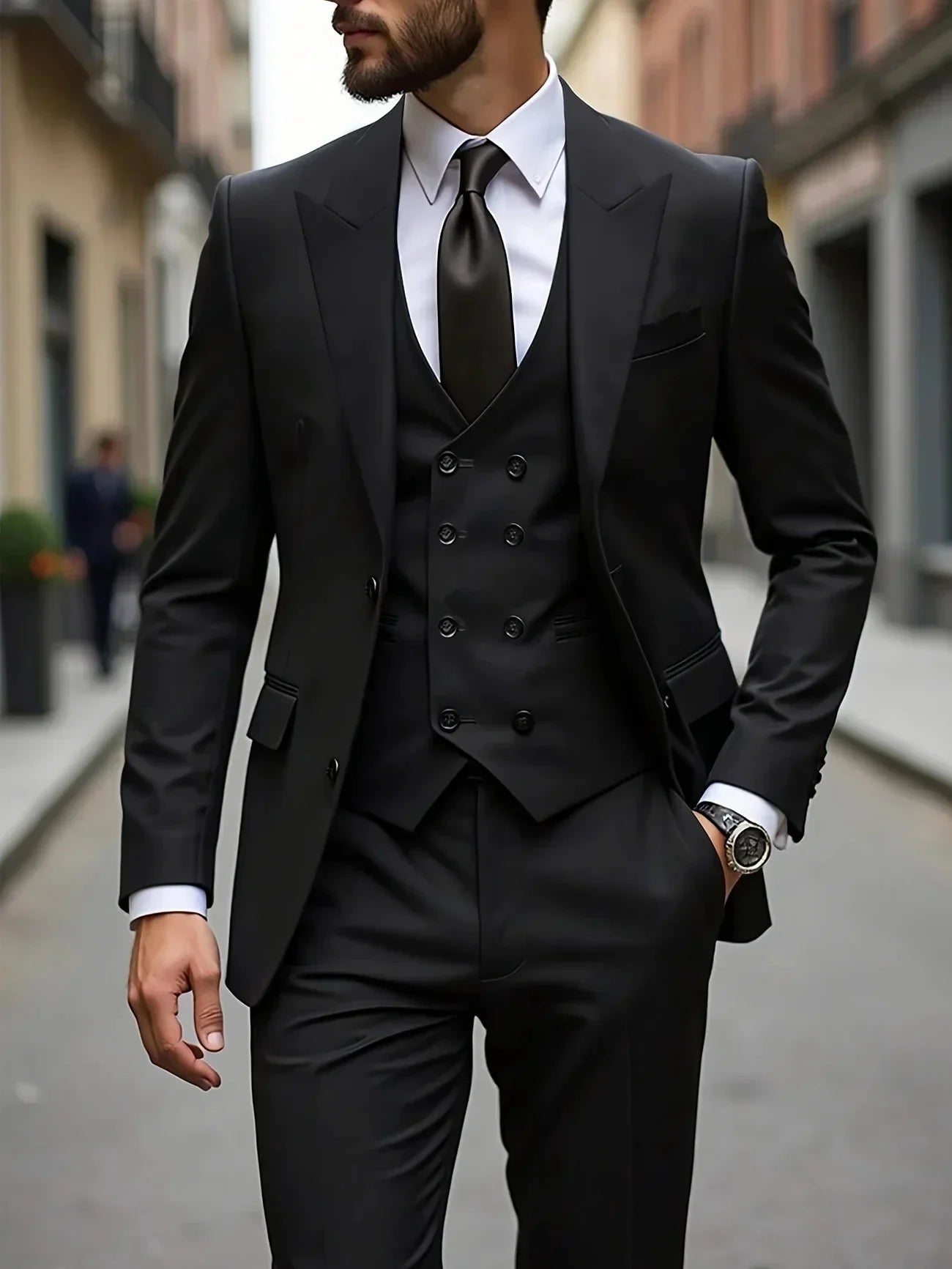 Men's Wedding Tuxedo 3 Piece – Groom Formal Suit