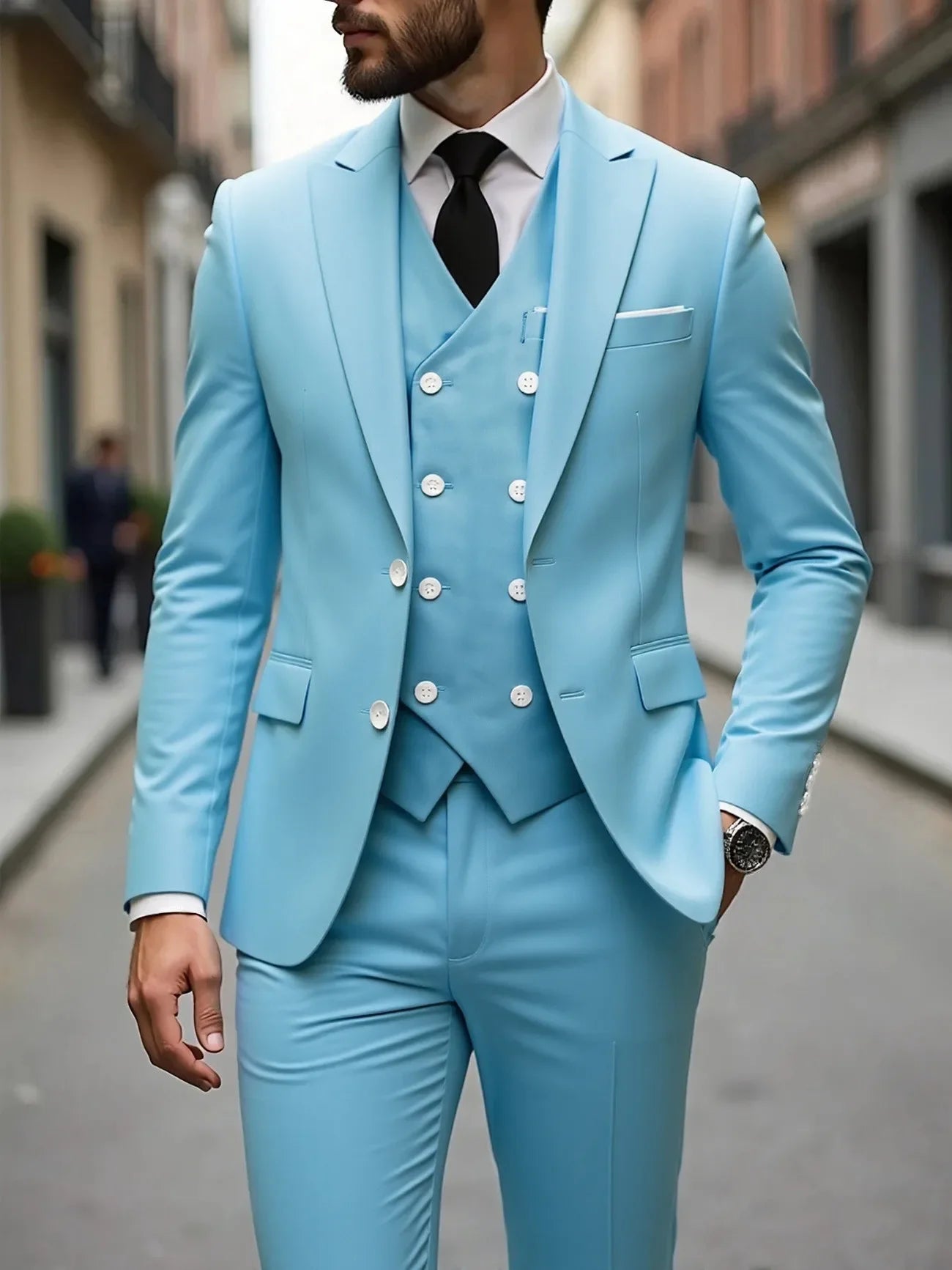 Men's Wedding Tuxedo 3 Piece – Groom Formal Suit