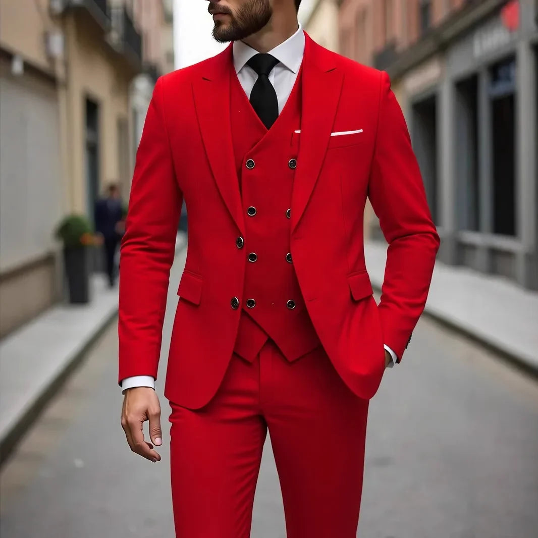 Men's Wedding Tuxedo 3 Piece – Groom Formal Suit