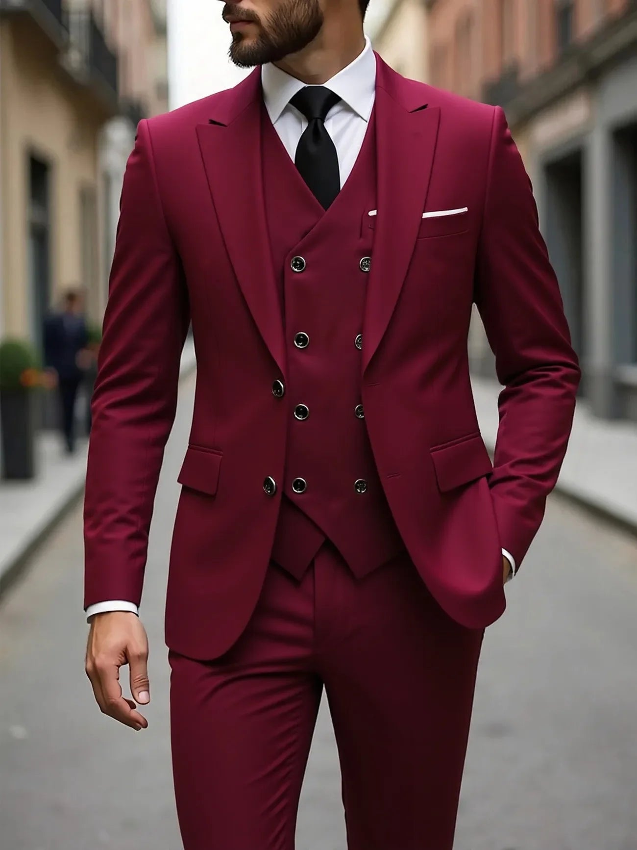 Men's Wedding Tuxedo 3 Piece – Groom Formal Suit