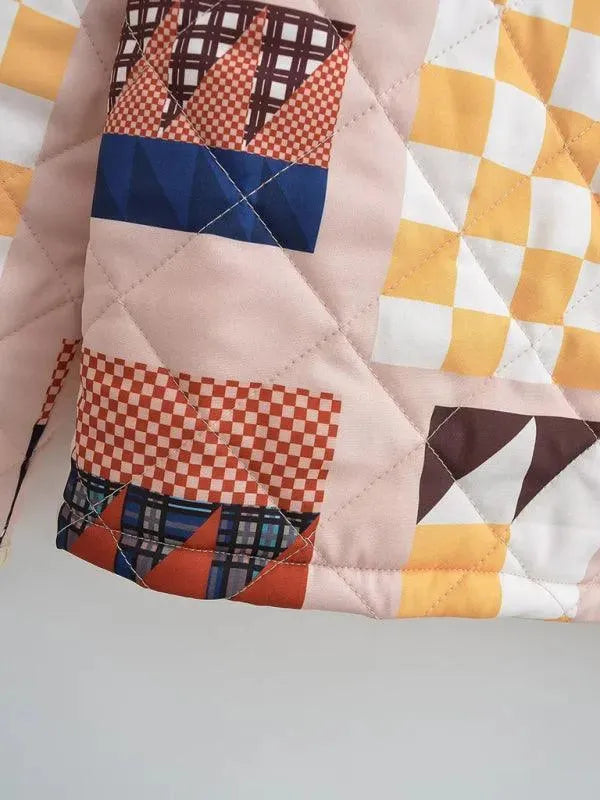 Quilted Contrasting Women Winter Jacket - Winter Jacket - LeStyleParfait