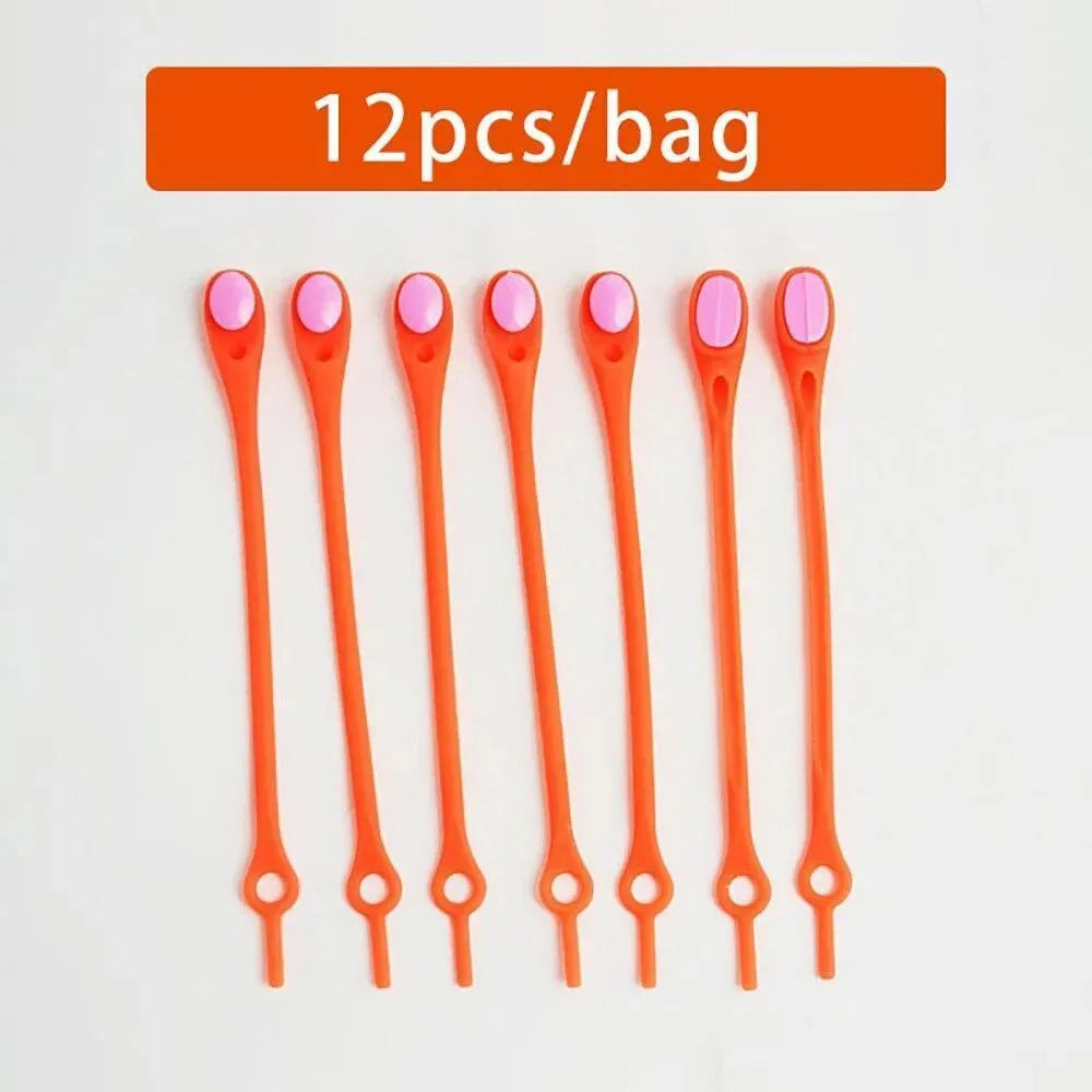 Rainbow No Tie Shoelaces 12pcs/ Lot - Shoelaces - LeStyleParfait