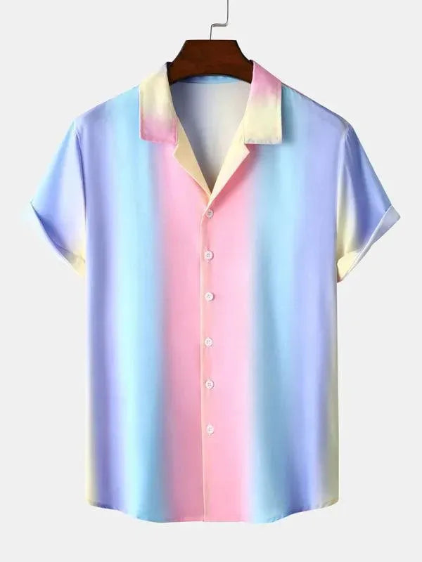 Rainbow Short Sleeve Shirt - Short Sleeve Shirt - LeStyleParfait