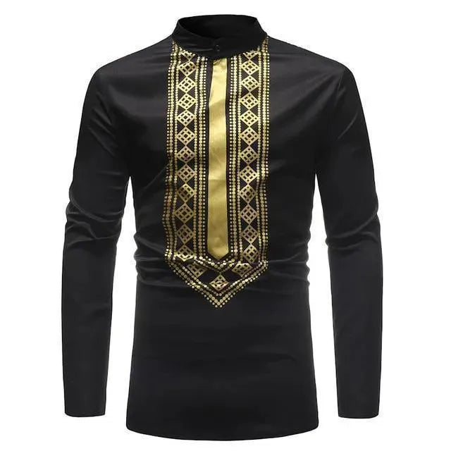 Red African Men Shirt - African Shirt - LeStyleParfait