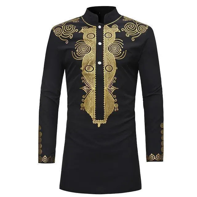 Red African Men Shirt - African Shirt - LeStyleParfait