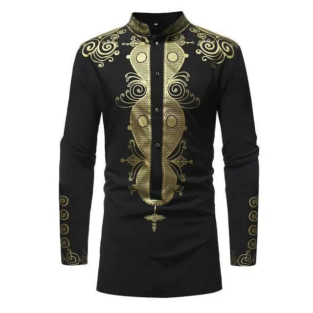 Red African Men Shirt - African Shirt - LeStyleParfait