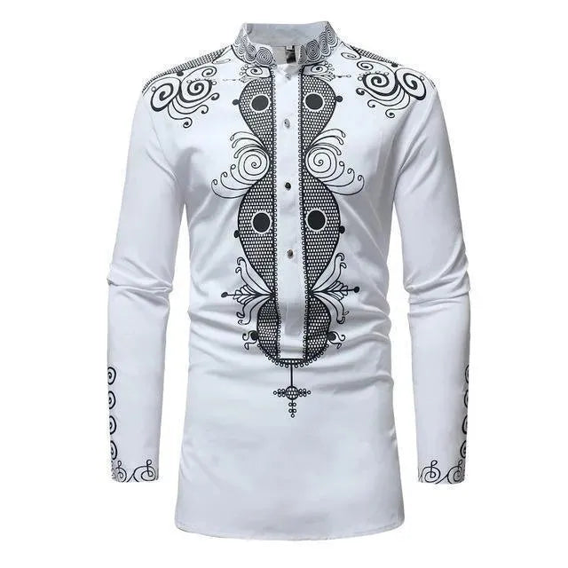 Red African Men Shirt - African Shirt - LeStyleParfait