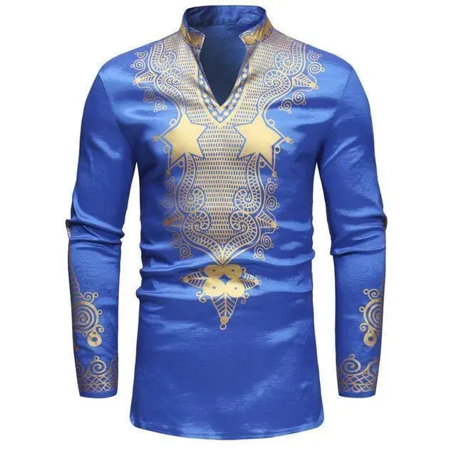 Red African Men Shirt - African Shirt - LeStyleParfait