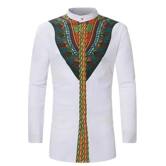 Red African Men Shirt - African Shirt - LeStyleParfait