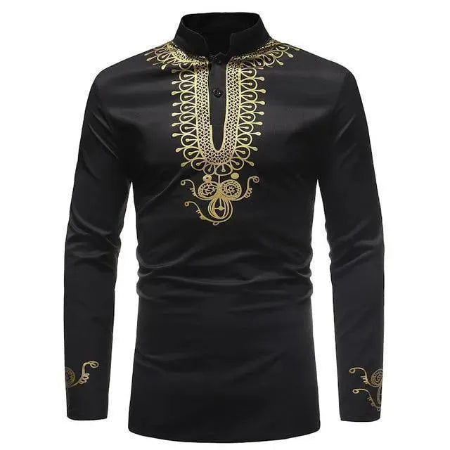 Red African Men Shirt - African Shirt - LeStyleParfait