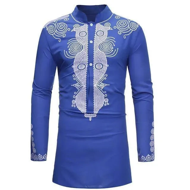 Red African Men Shirt - African Shirt - LeStyleParfait