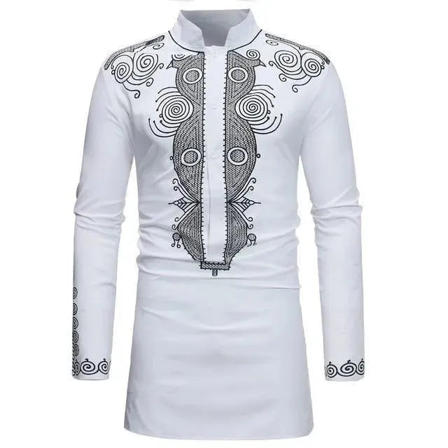 Red African Men Shirt - African Shirt - LeStyleParfait