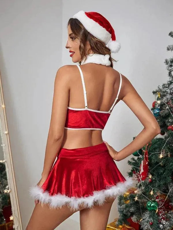 Red Sexy Lingerie Set - Lingerie Set - LeStyleParfait