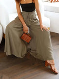 LeStyleParfait Women Pants Plain-Solid Women's Drawstring Polyester-Women Pants