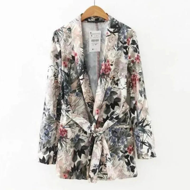 Retro Floral Blazer Women - Casual - Floral - Floral Blazer - LeStyleParfait