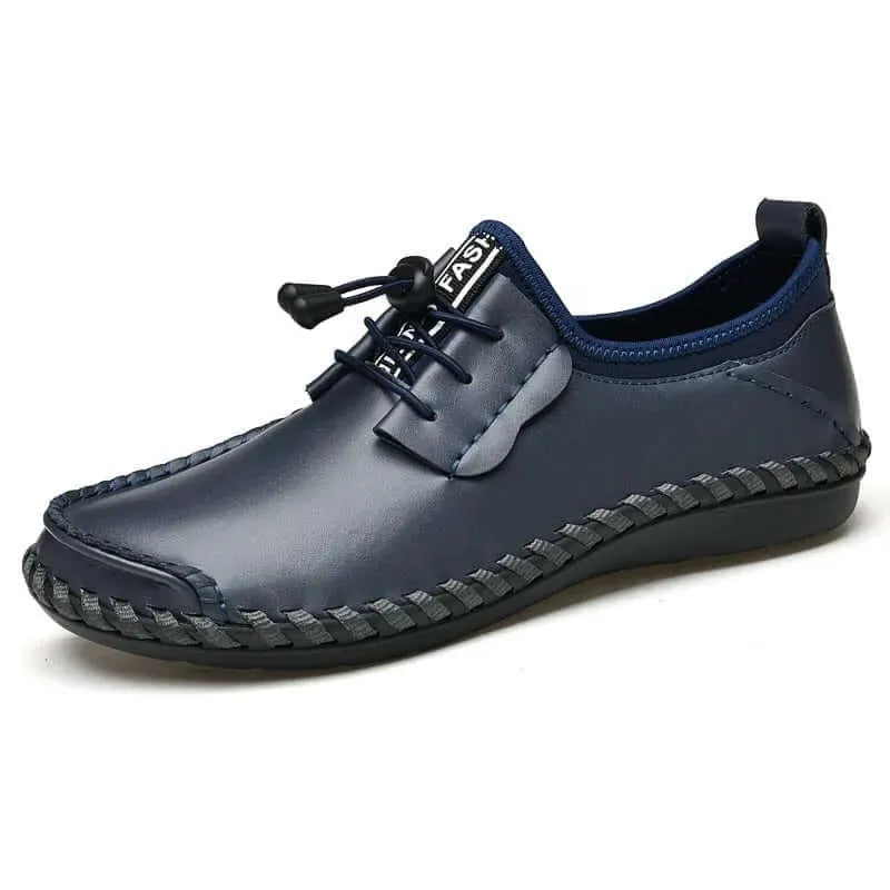 Ripple Lace-Up Leather Shoes - Casual Shoes - LeStyleParfait