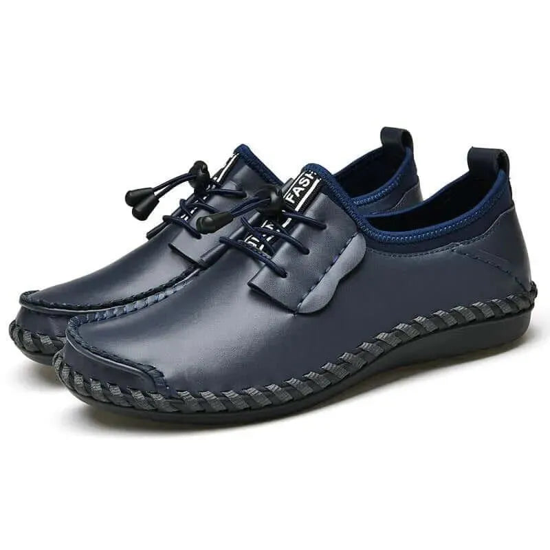 Ripple Lace-Up Leather Shoes - Casual Shoes - LeStyleParfait