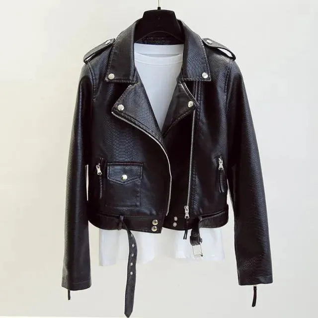 Serpentine Leather Jackets For Women - Leather Jacket - LeStyleParfait