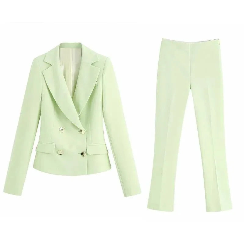 Shades of Green Pantsuit - Pantsuit - LeStyleParfait