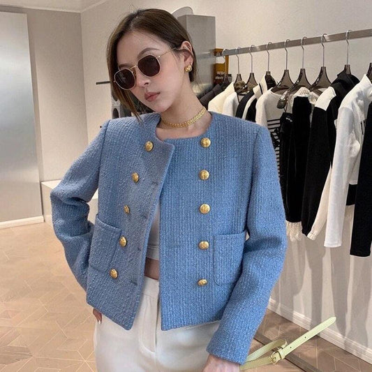 Short Tweed Jackets Coat - Tweed Blazer - LeStyleParfait