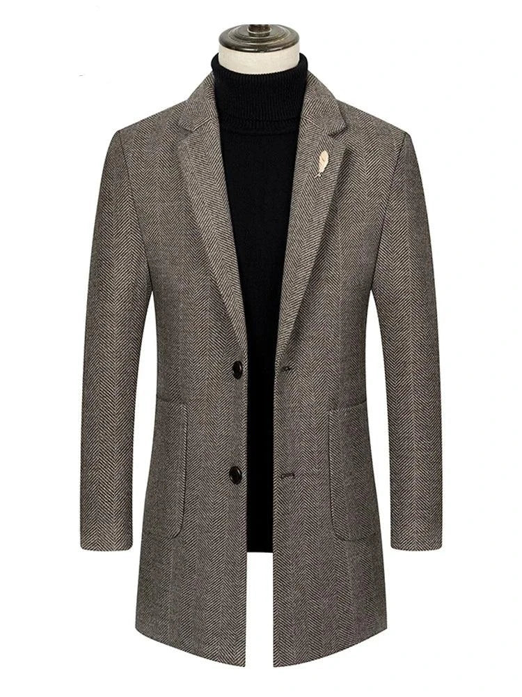 Single-breasted Men's Coat - Men's Coat - LeStyleParfait