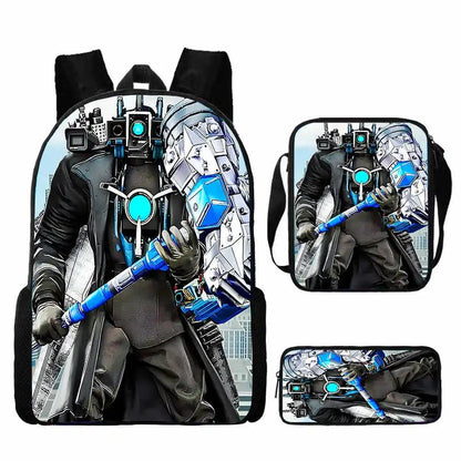 Skibidi Custom Backpack Set - Backpack - LeStyleParfait