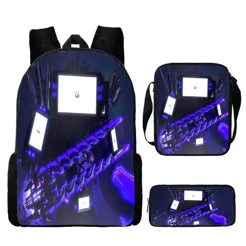 Skibidi Custom Backpack Set - Backpack - LeStyleParfait