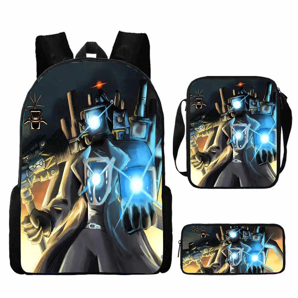 Skibidi Custom Backpack Set - Backpack - LeStyleParfait