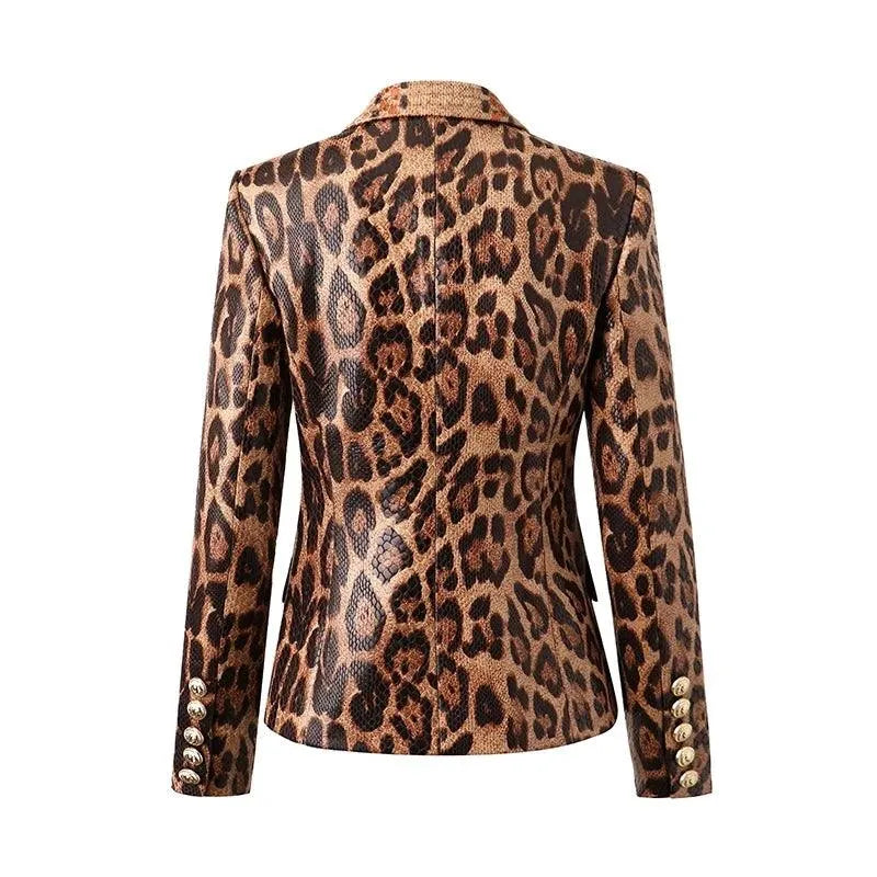 Slim Fit Printed Women Coat-Women Coats-LeStyleParfait