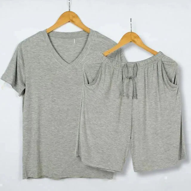 Soft Touch Men Pajama Set - Pajama Shorts Set - LeStyleParfait