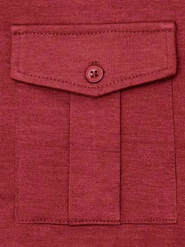 LeStyleParfait Men's T-Shirts Casual Polo Plain-Solid Long Sleeves-Polo Shirt