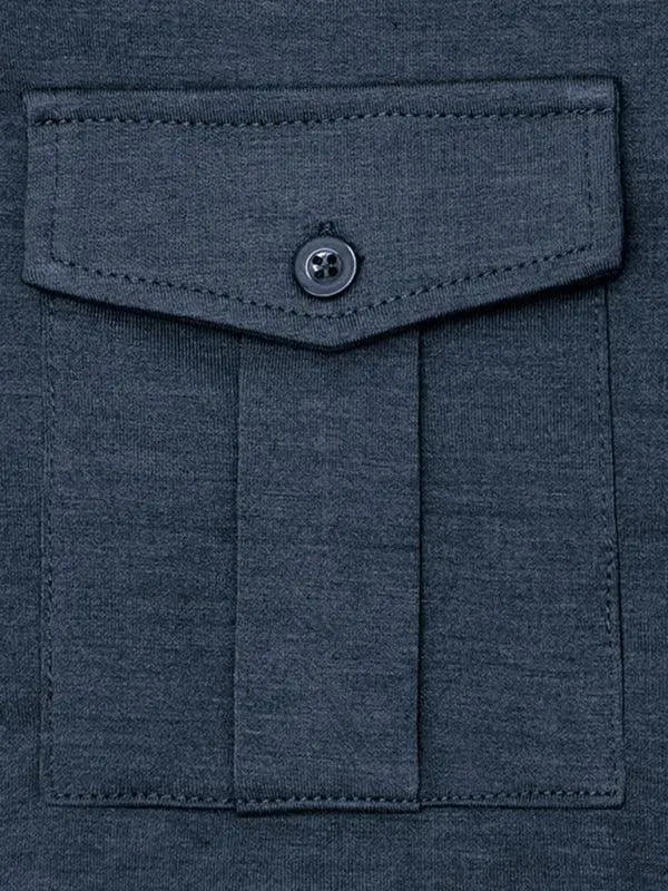 LeStyleParfait Men's T-Shirts Casual Polo Plain-Solid Long Sleeves-Polo Shirt